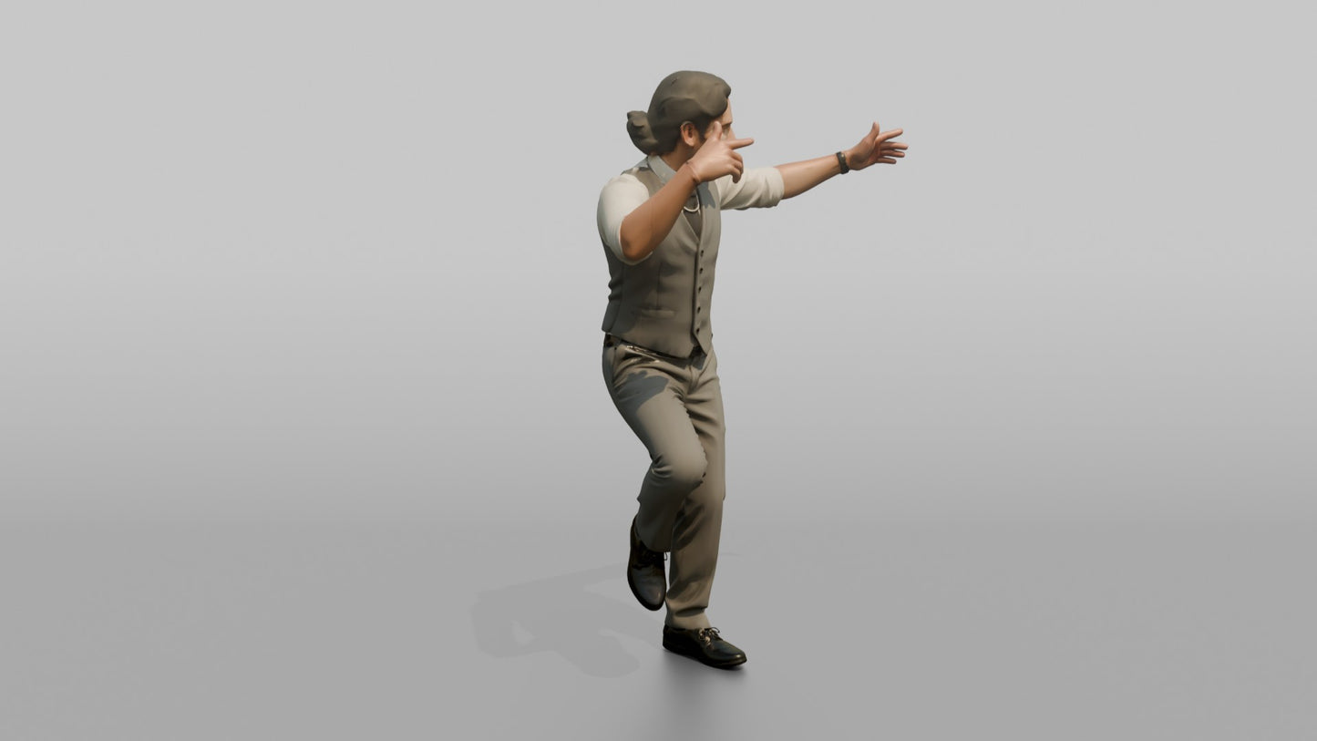 Wedding Guest Breaking into a Funky Dance Move