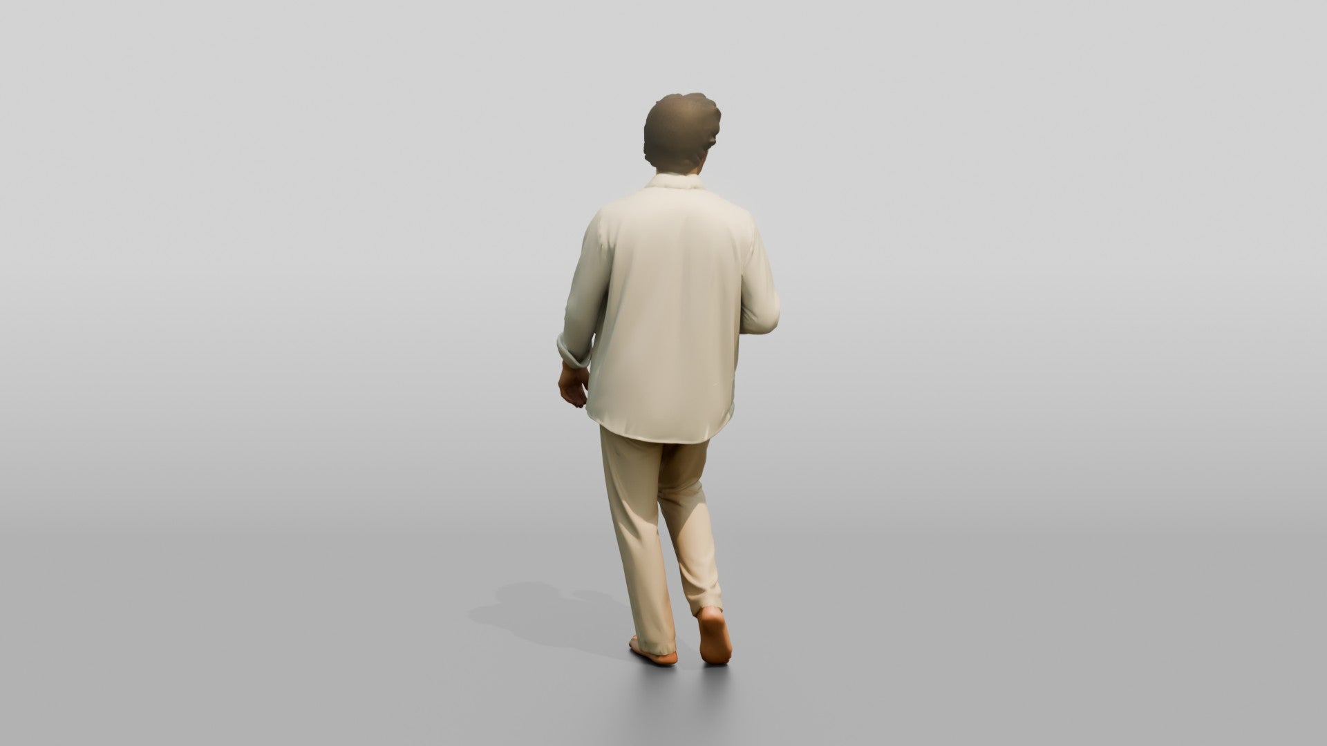 Man Holding a Beer in a White Shirt