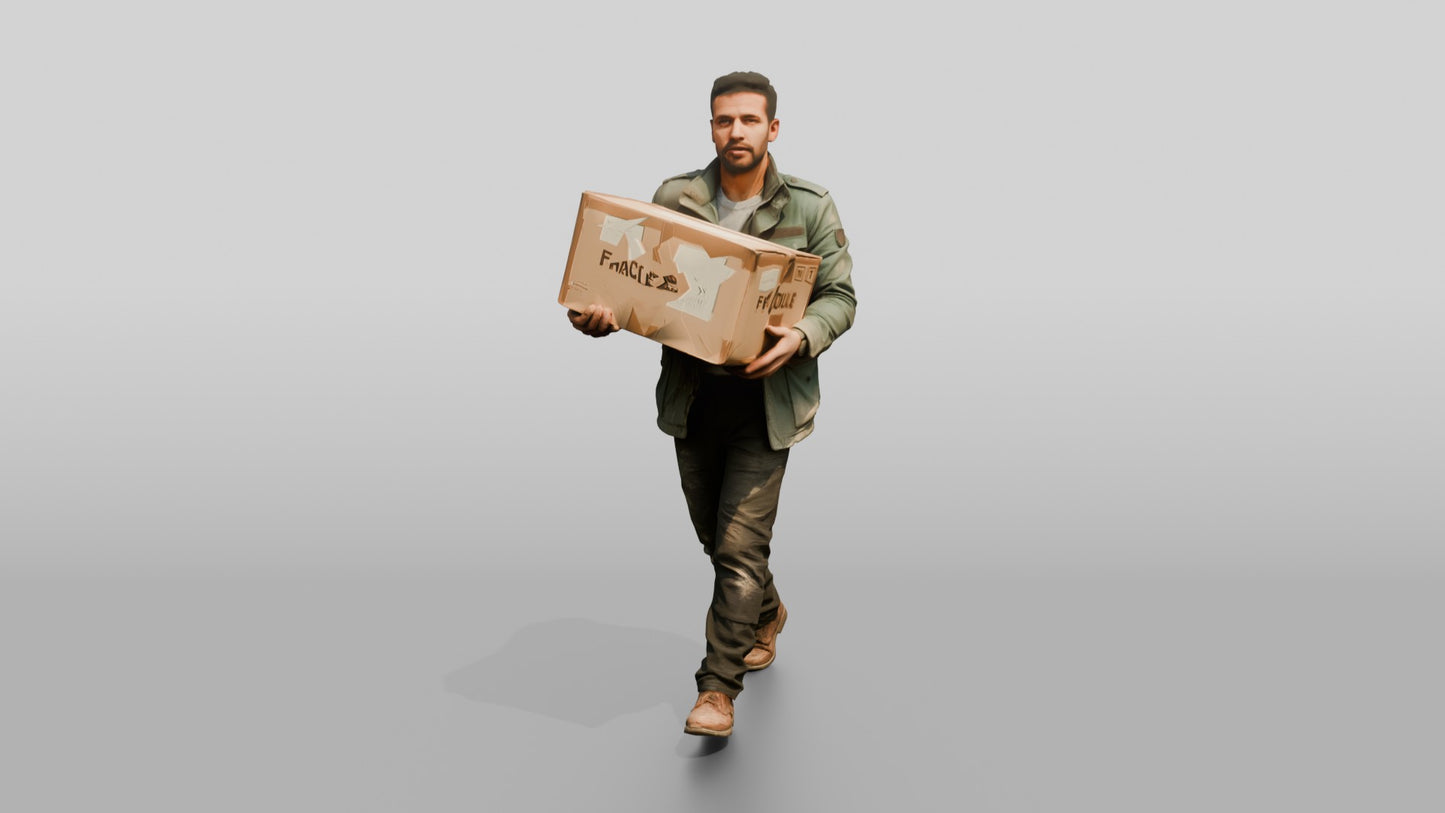 North African Male Walking