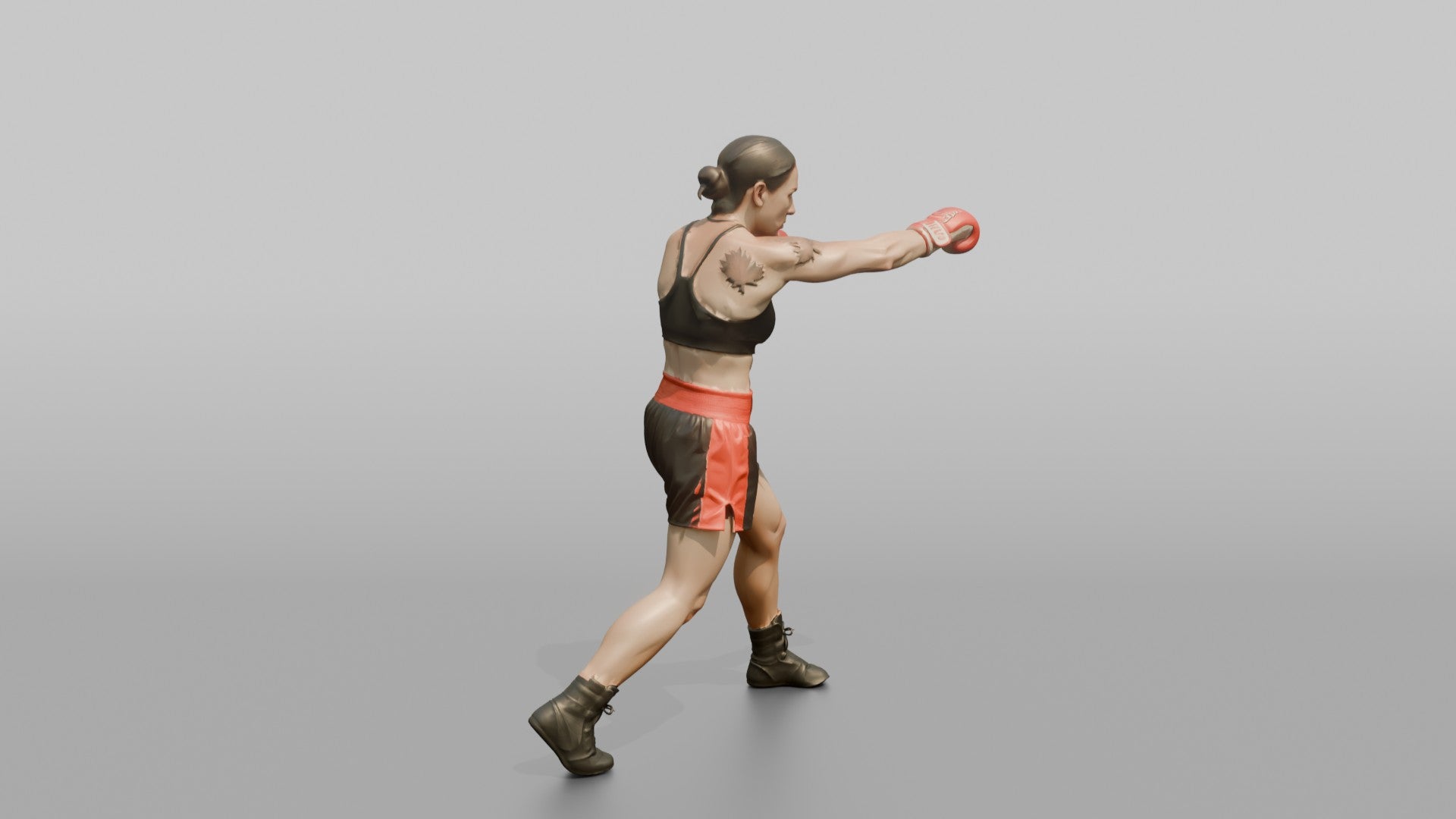 Boxer Stiff Jab to Keep Distance