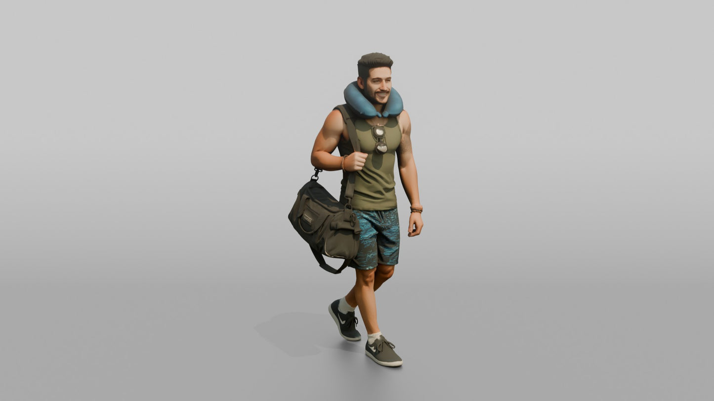 Vacationer Wearing Tank Top