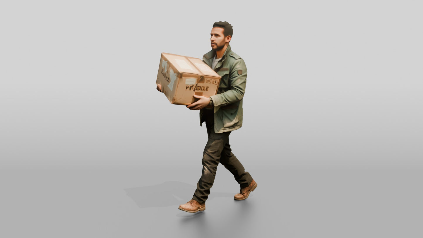 North African Male Walking