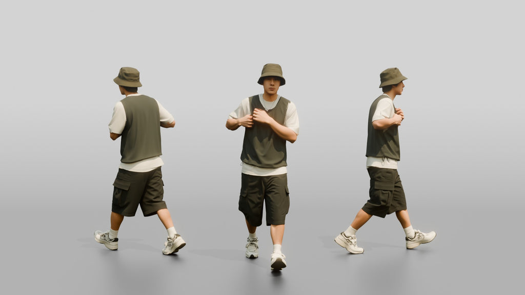 Man Adjusting Sleeveless Rashguard Vest