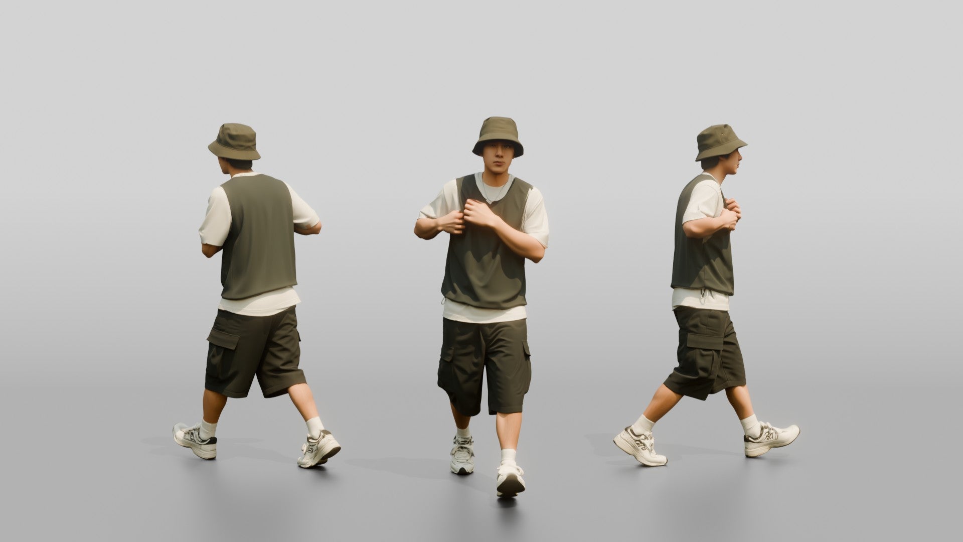 Man Adjusting Sleeveless Rashguard Vest