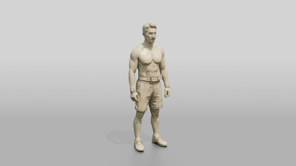 Man with Wrist Wraps and Chalk