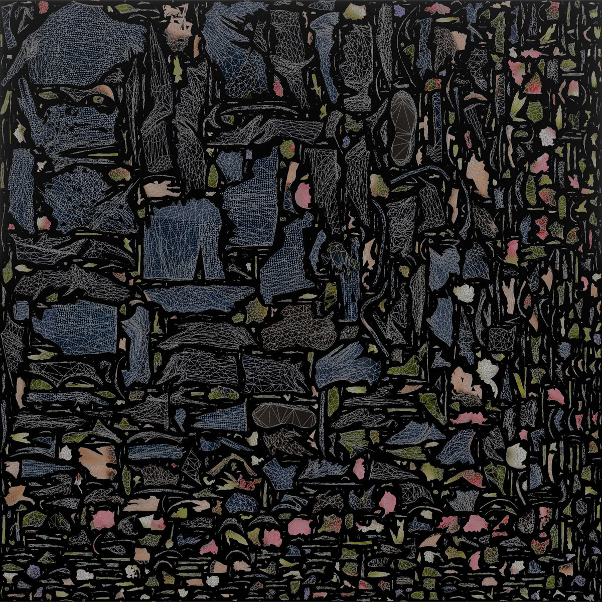 Mother Holding A Bouquet Of Flowers With Both Hands - UV layout, base color map