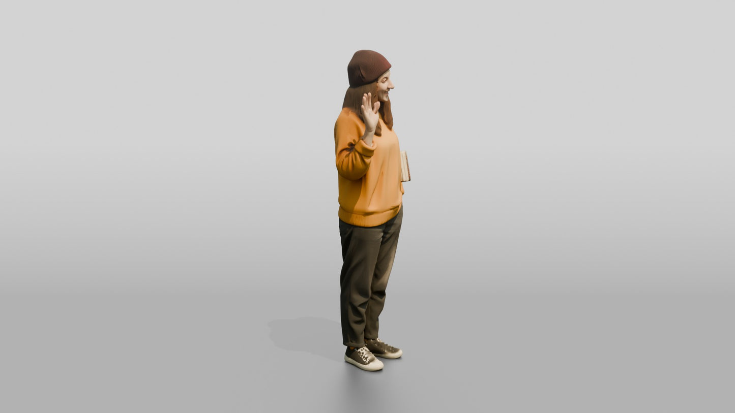 Casual Student Urban Creative Woman 06