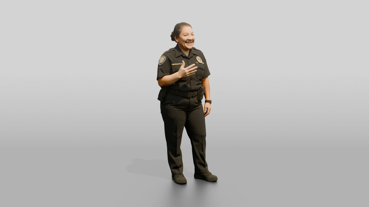 Female Police Officer Sharing a Laugh
