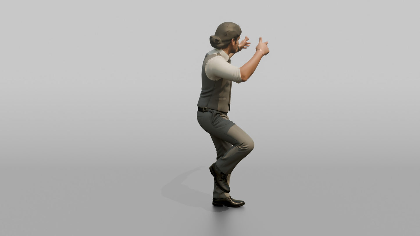 Wedding Guest Breaking into a Funky Dance Move