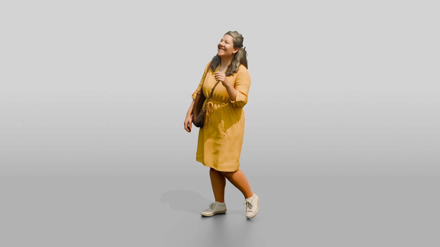 Plus-Size Croatian Woman Laughing with Head Tilted Back