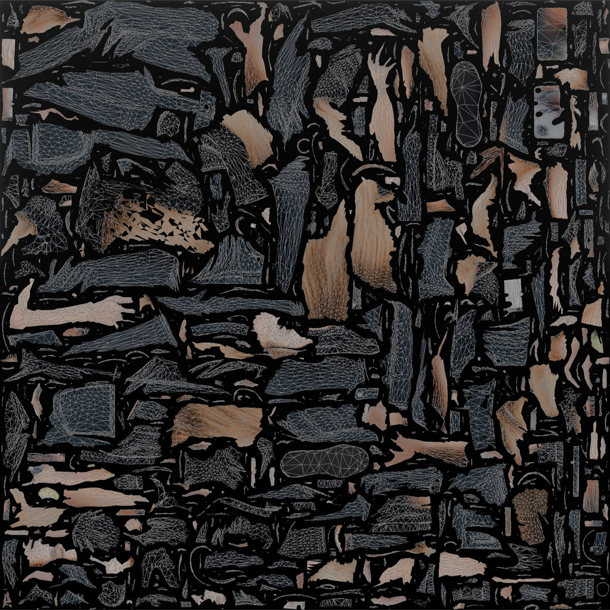 Patron Woman Standing Checking A Phone, Drink In The Other Hand - UV layout, base color map