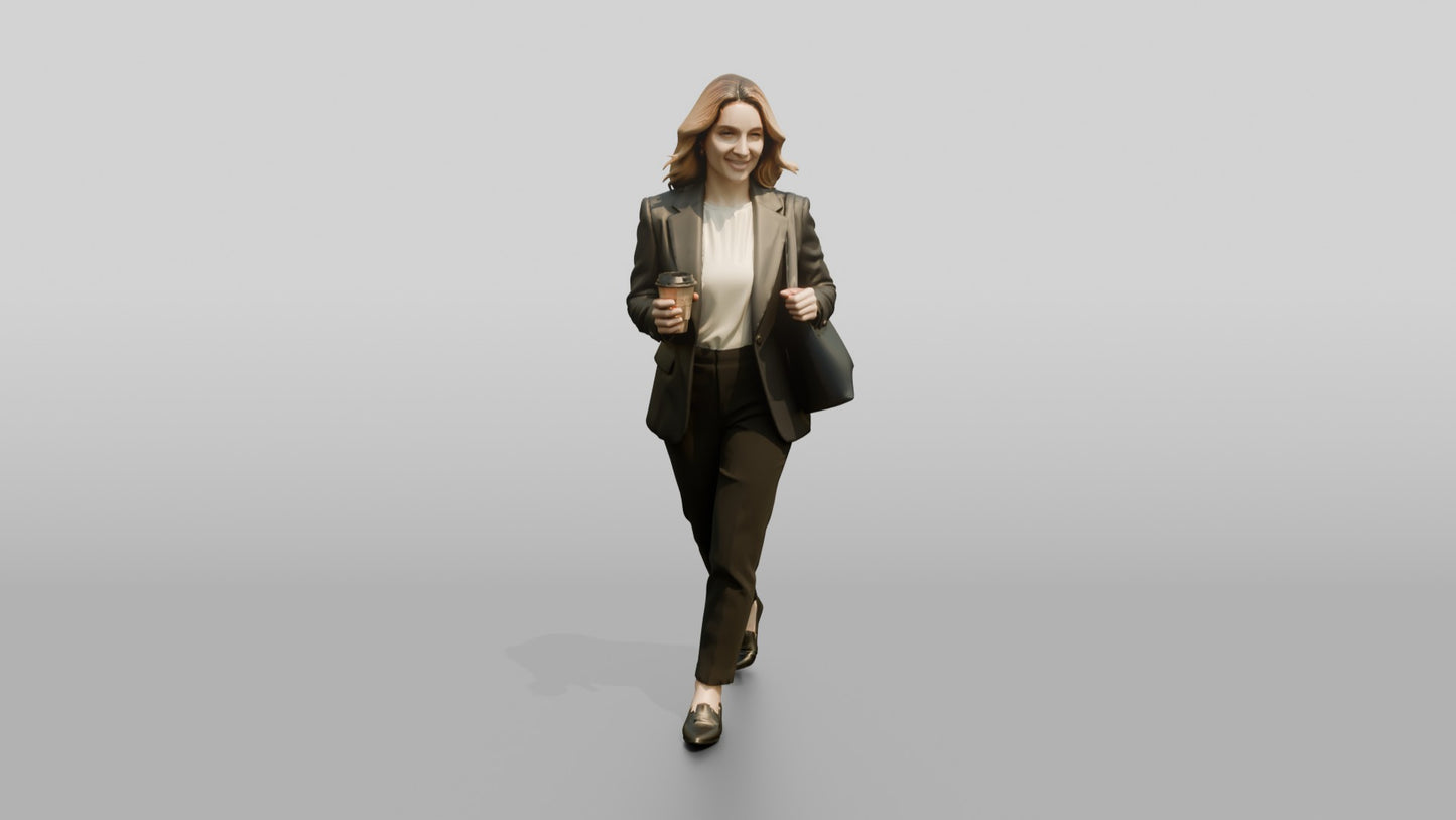 Businesswoman Celebrating a Win