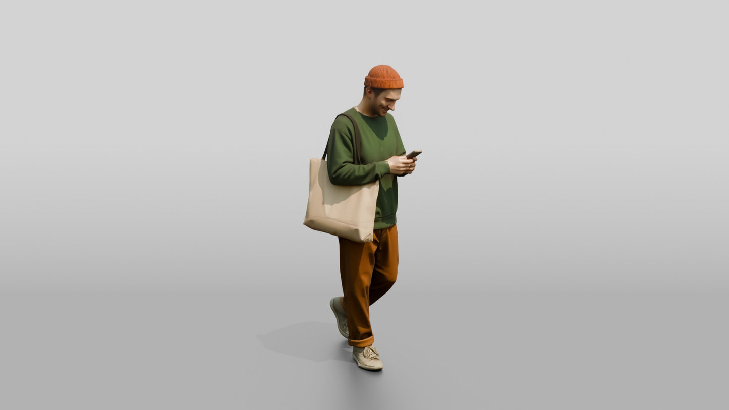 Casual Student Urban Creative Man 07