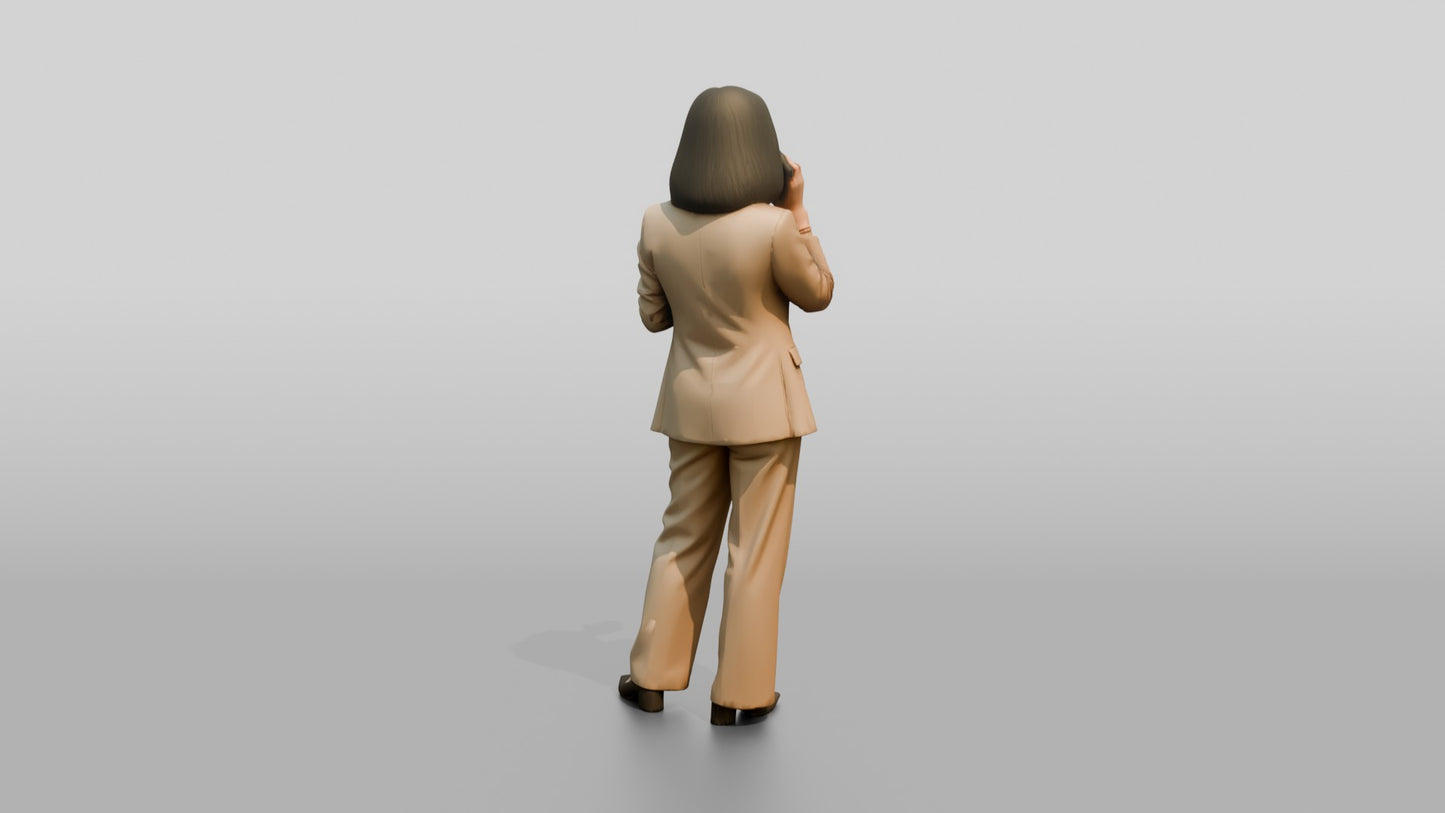 Businesswoman on the Phone in a Pantsuit