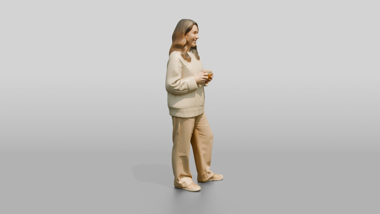 Cozy Oversized Casual Woman 06