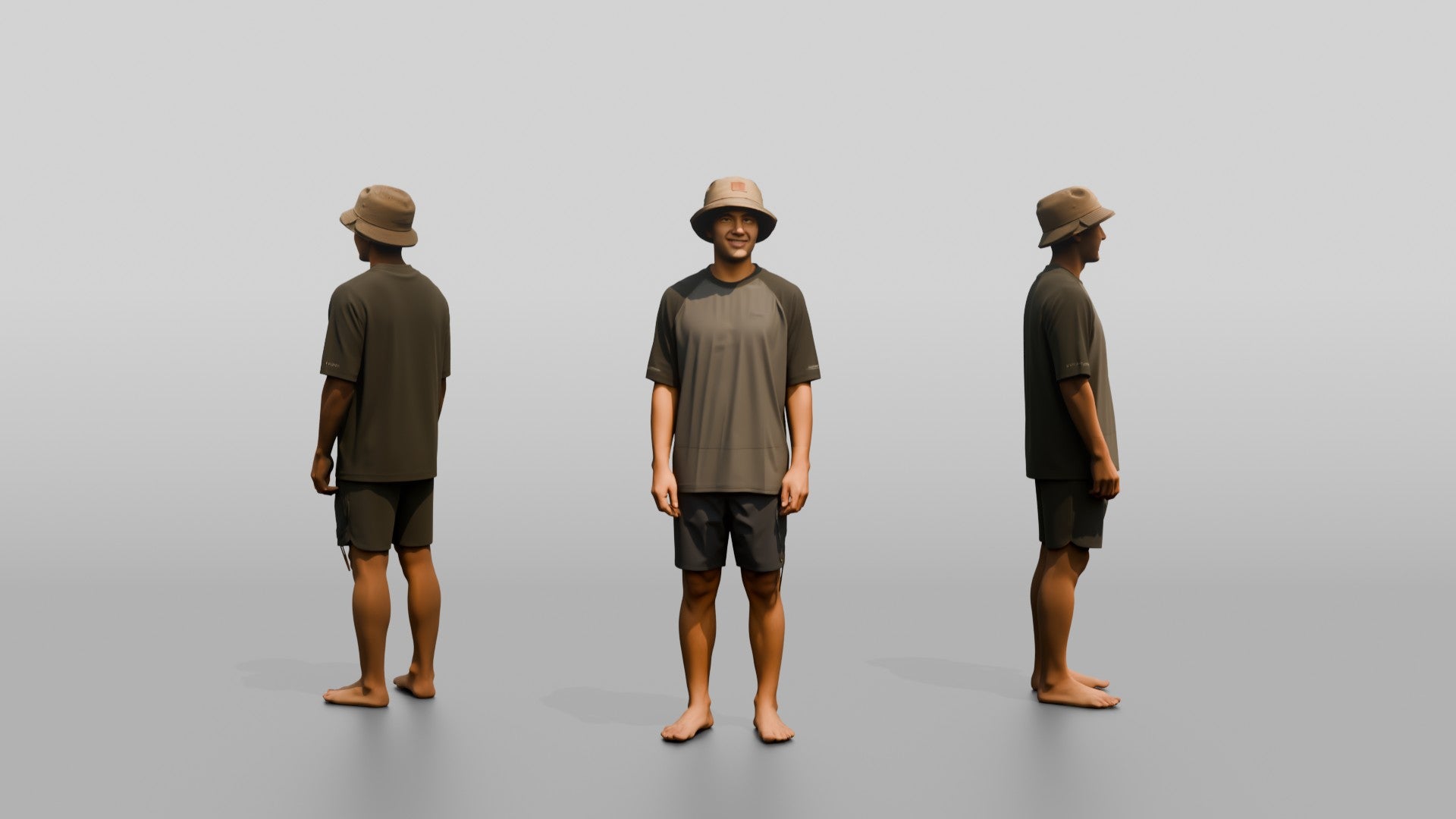 Man Turning to Show Outfit Profile