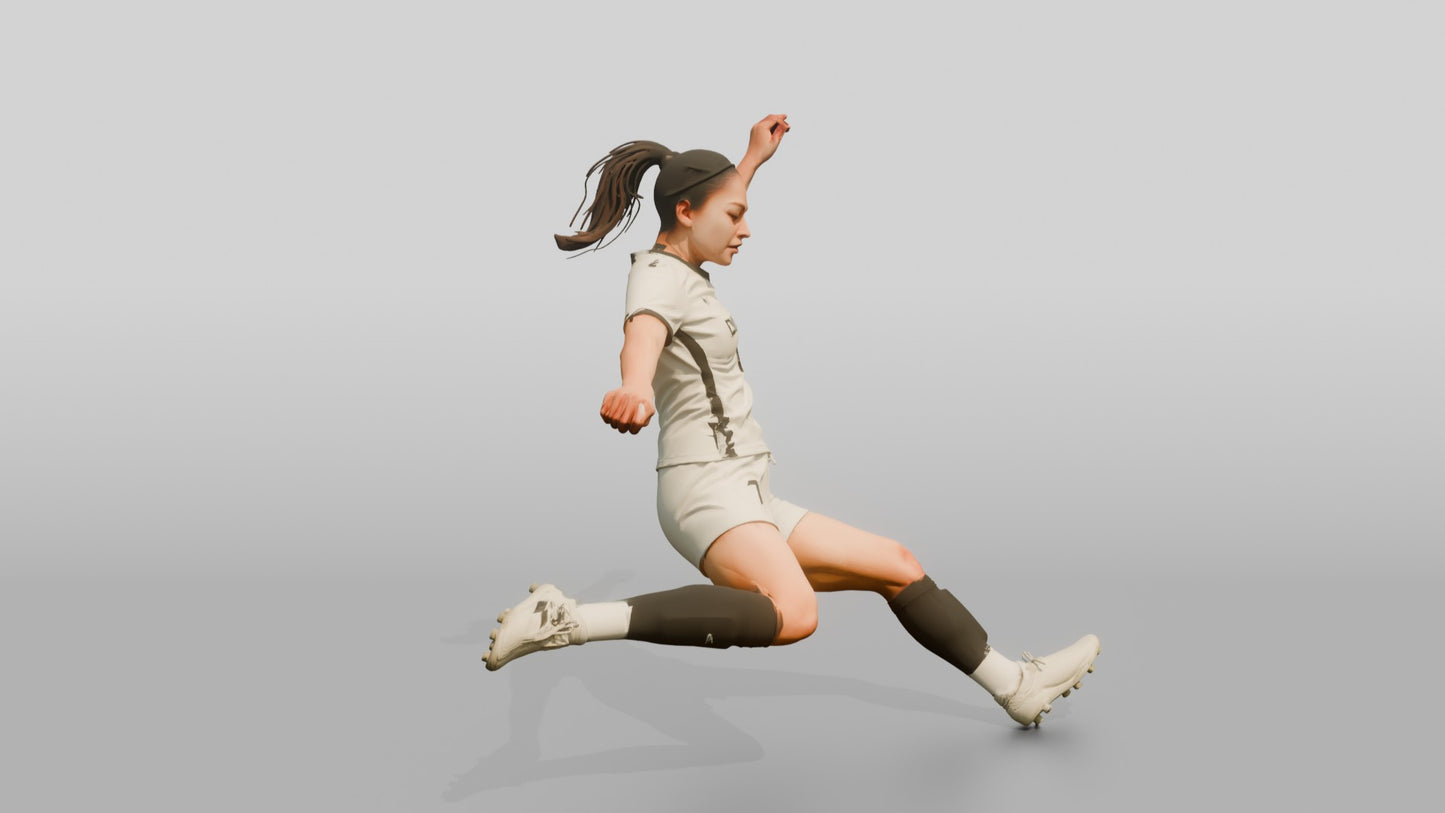Soccer Player Clearance Kick