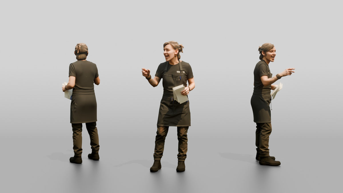 Expeditor Calling Ticket Orders - 3D character model