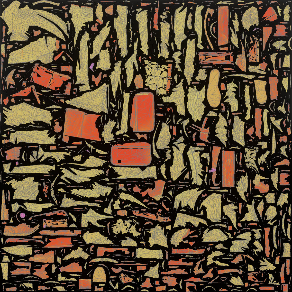Father Carrying A Briefcase In One Hand And A Lunchbox In The Other - UV layout, metallic roughness map