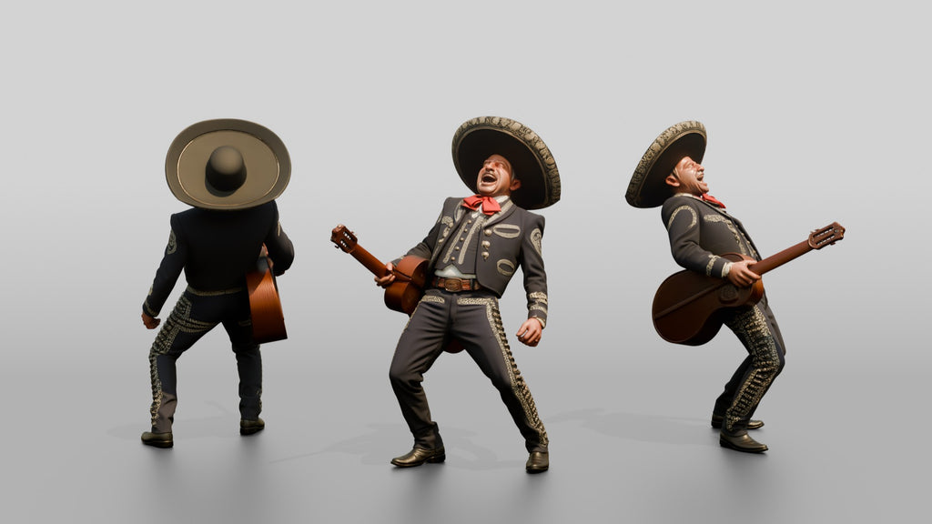 Mariachi Singer in Sombrero