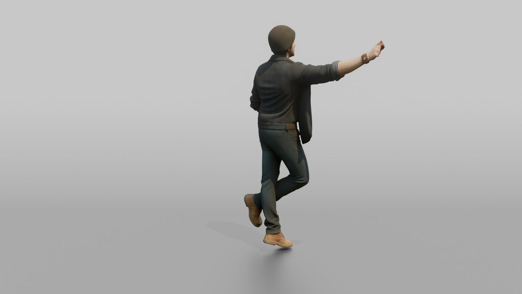 Farmer Leaning Against Unseen Post Resting Boots