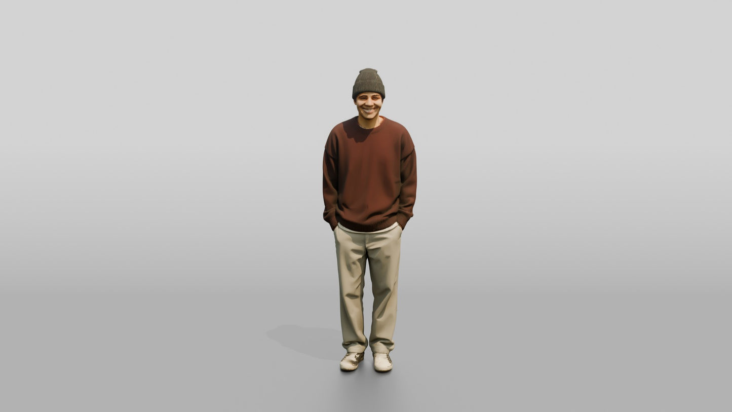 Casual Student Urban Creative Man 09