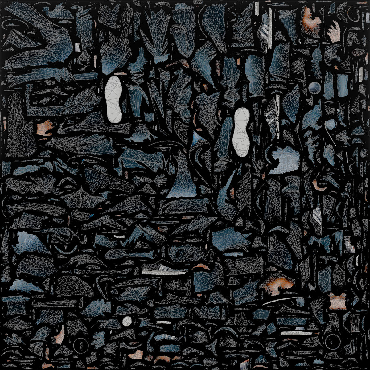 Black Man in Hooded Jacket Drinking Coffee - UV layout, base color map