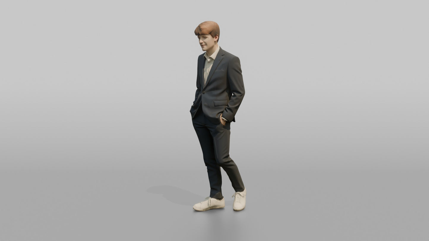 Teenage Wedding Guest Leaning Back Relaxed