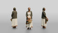 Elderly African Woman with a Woven Fruit Basket