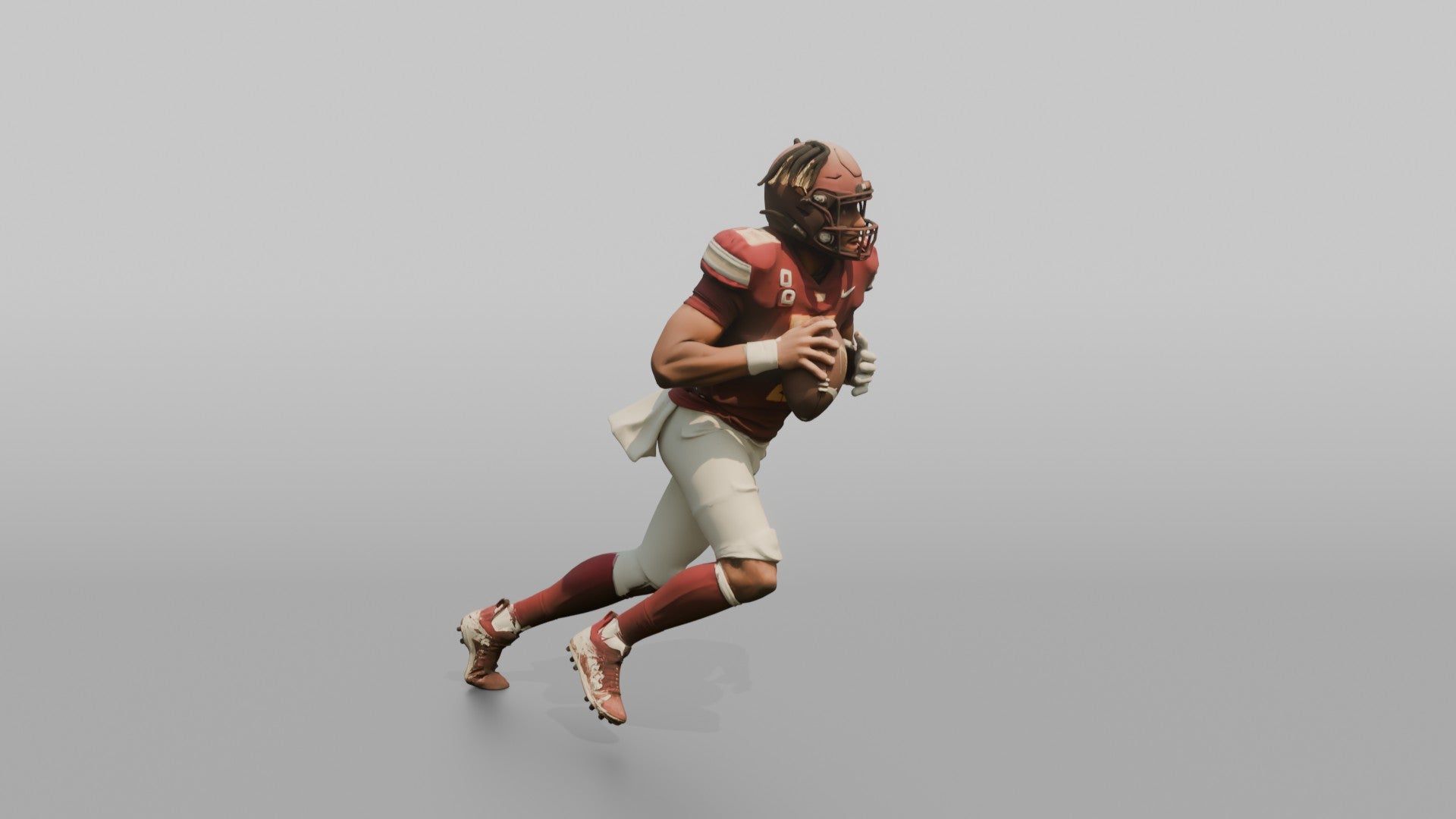 Quarterback Scrambling Out of the Pocket