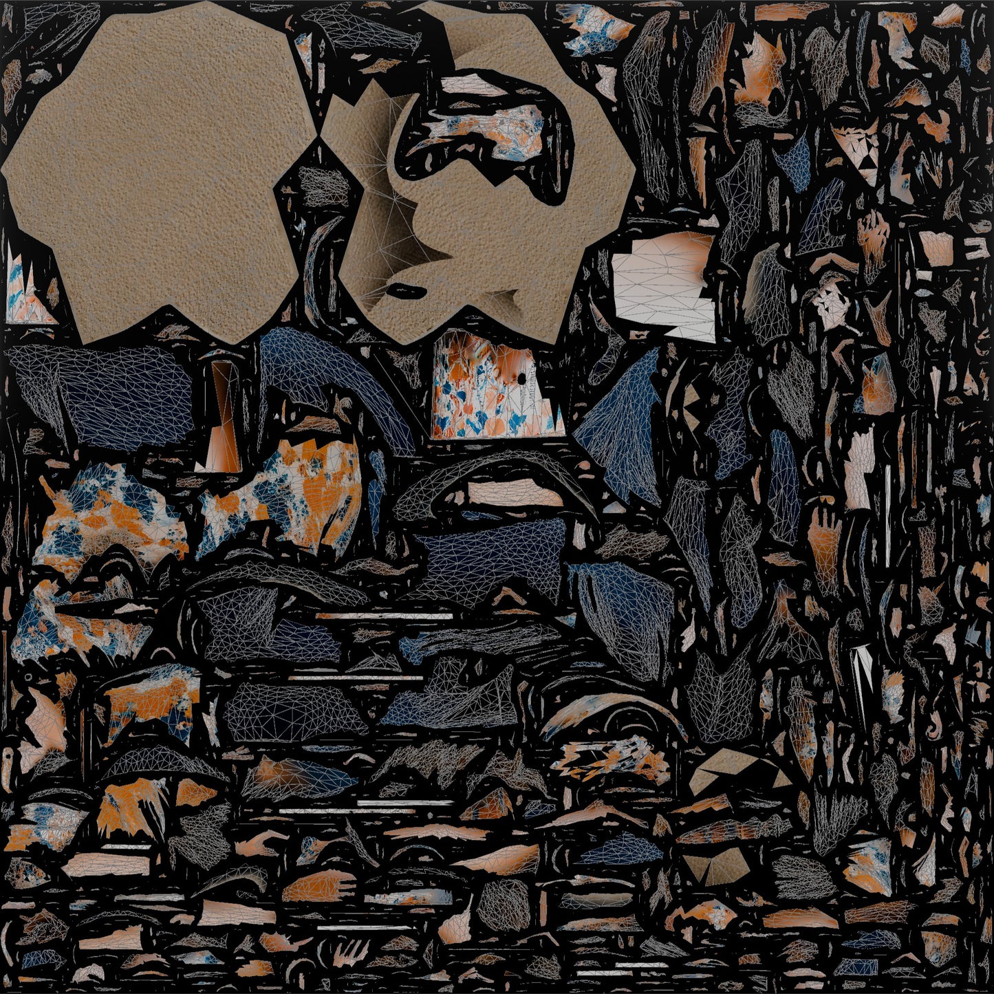 Woman Seated on the Floor with a Tablet