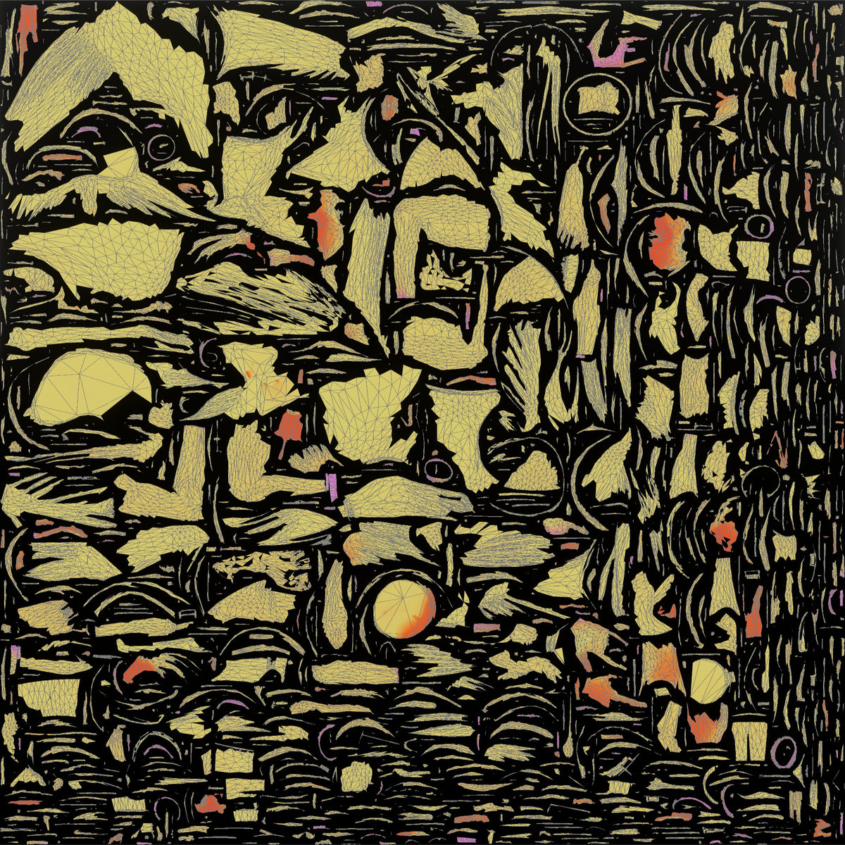 Hippie Man Playing a Djembe Drum - UV layout, metallic roughness map