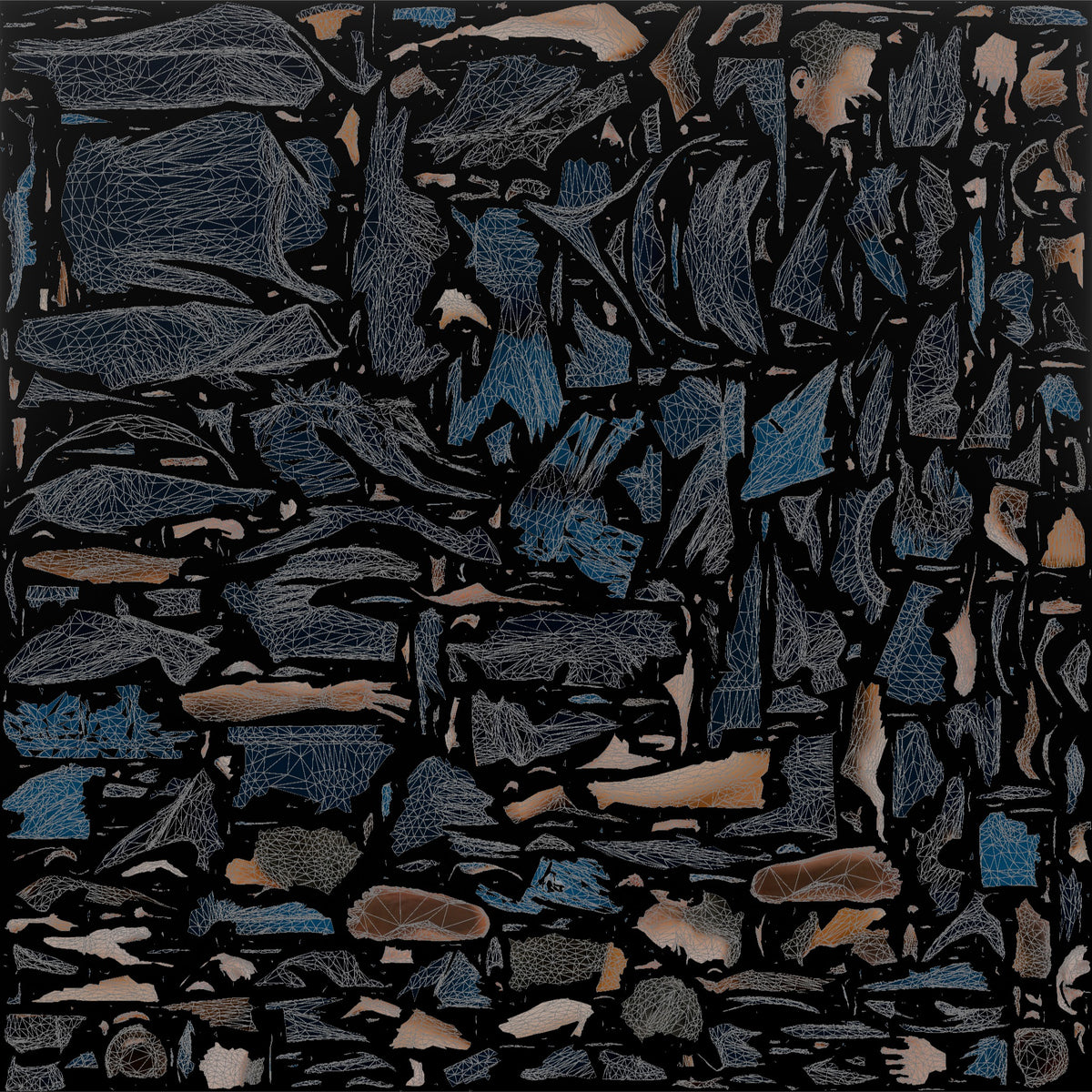 Massage Therapist Man Holding Warm Stones In Cupped Hands - UV layout, base color map
