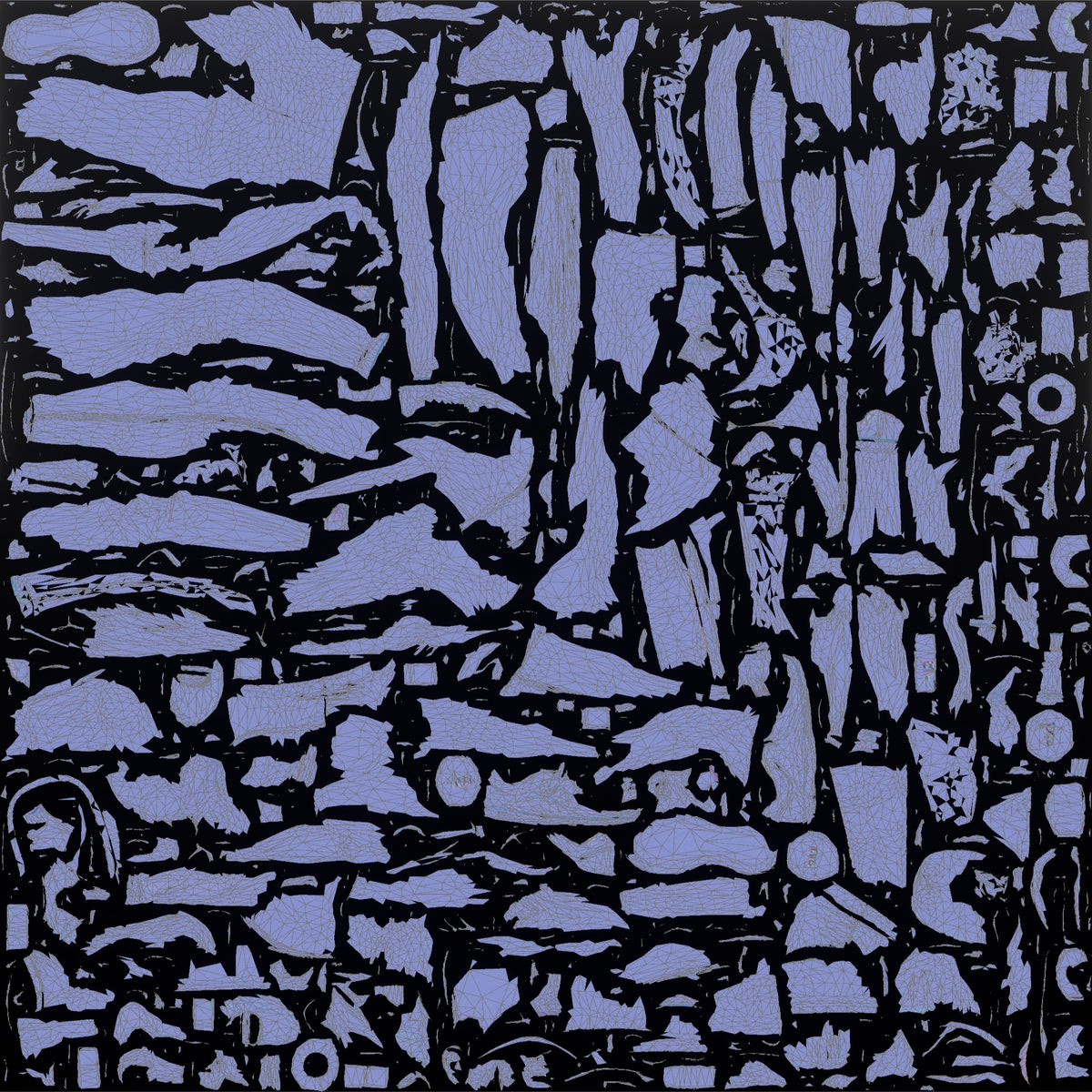 Weightlifter Woman Doing A Dumbbell Lateral Raise - UV layout, normal map