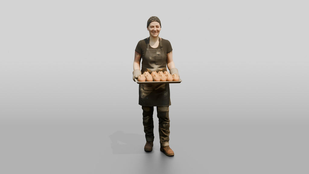 Baker Pulling Sourdough Loaves