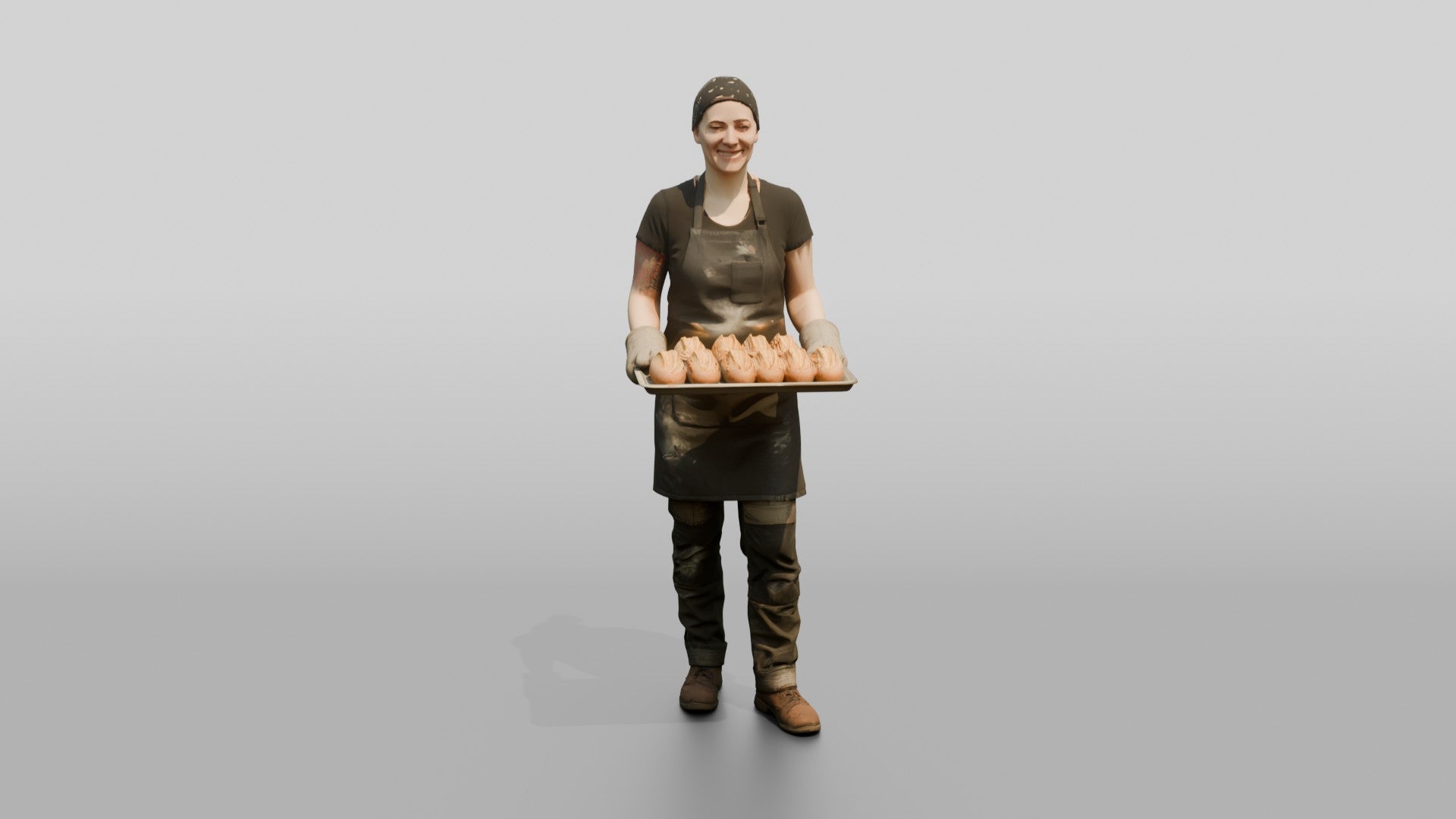 Baker Pulling Sourdough Loaves