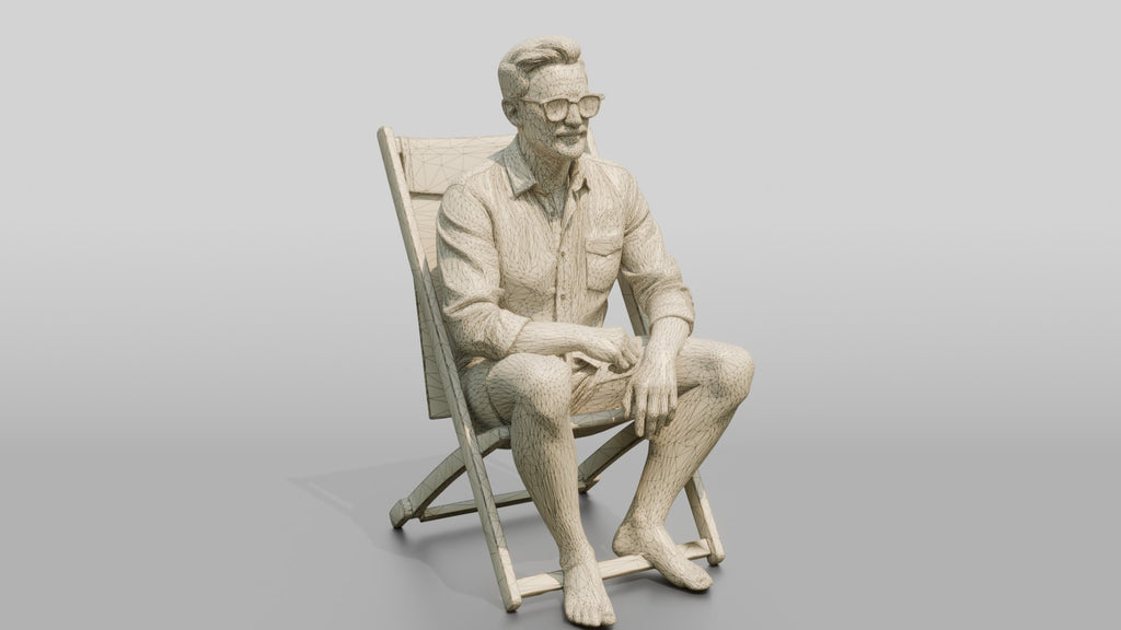 Older Man Seated in Sunglasses