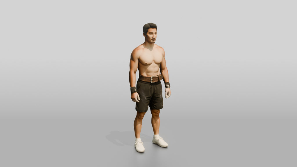 Man with Wrist Wraps and Chalk