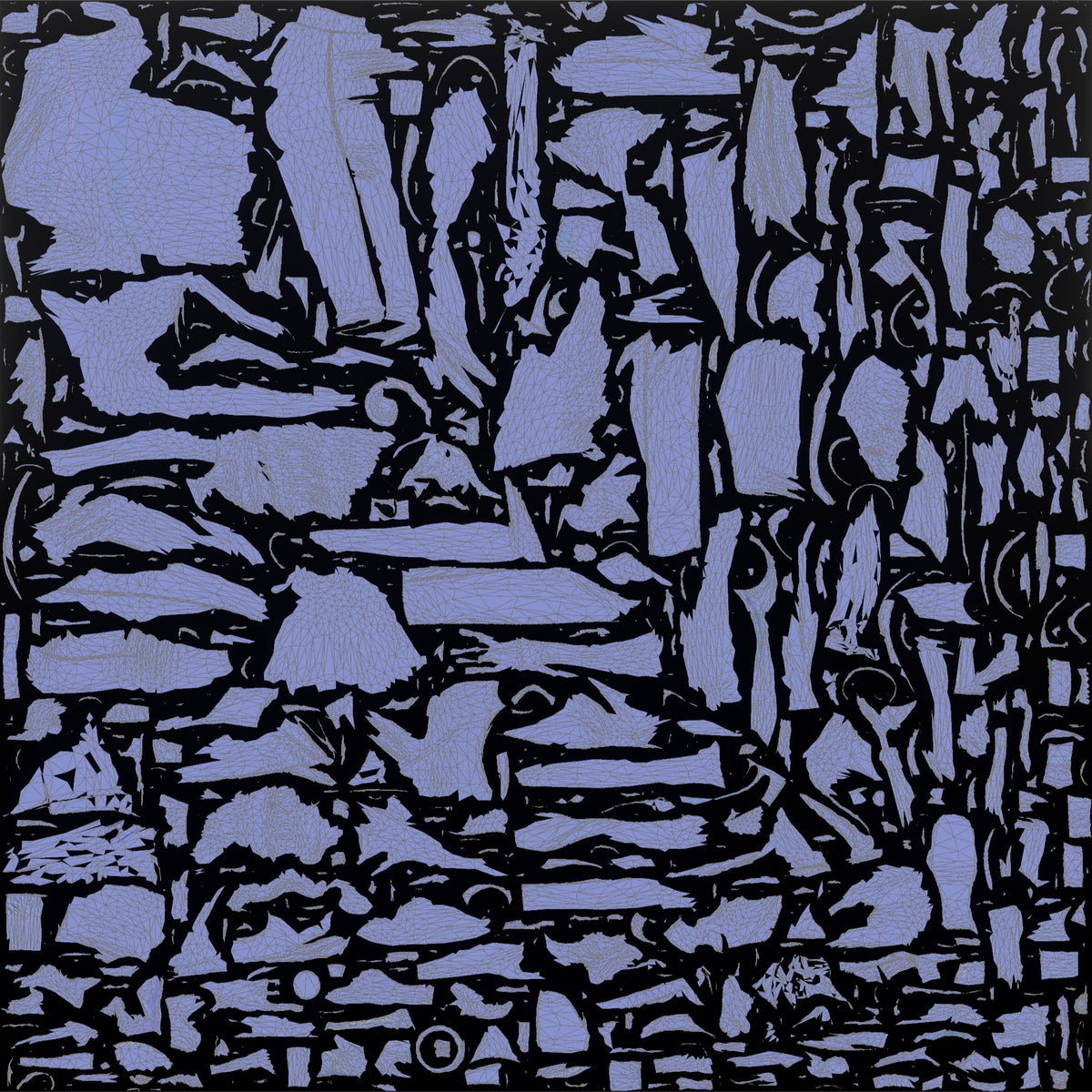 Patron Woman Leaning Back Against A Wall, Holding A Glass - UV layout, normal map