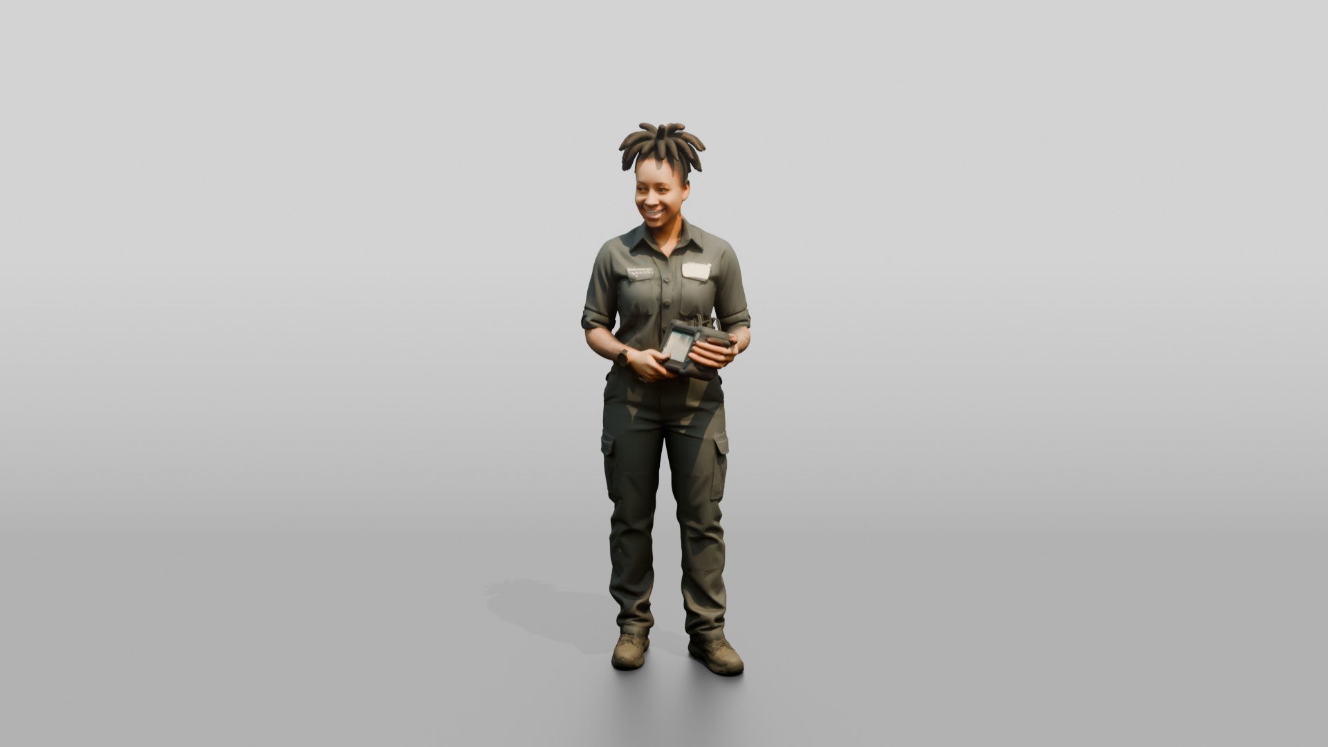 Mechanic Holding Diagnostic Scanner