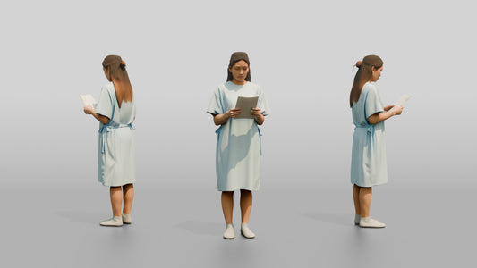 Woman Patient Reading a Letter