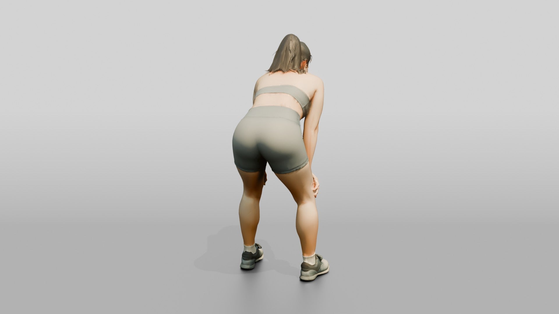Woman Resting After Crossfit Workout
