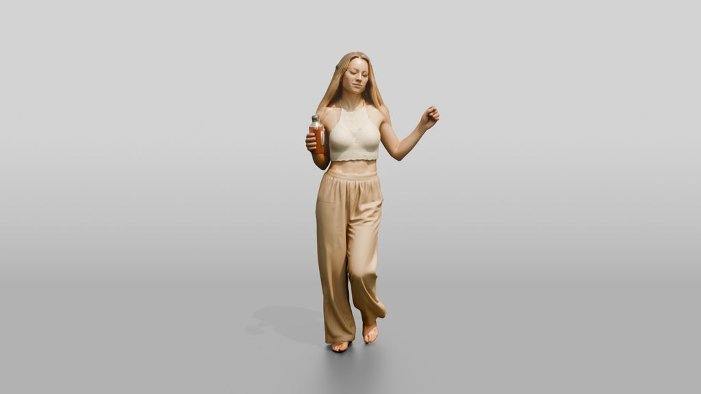 Woman Dancing with a Cocktail