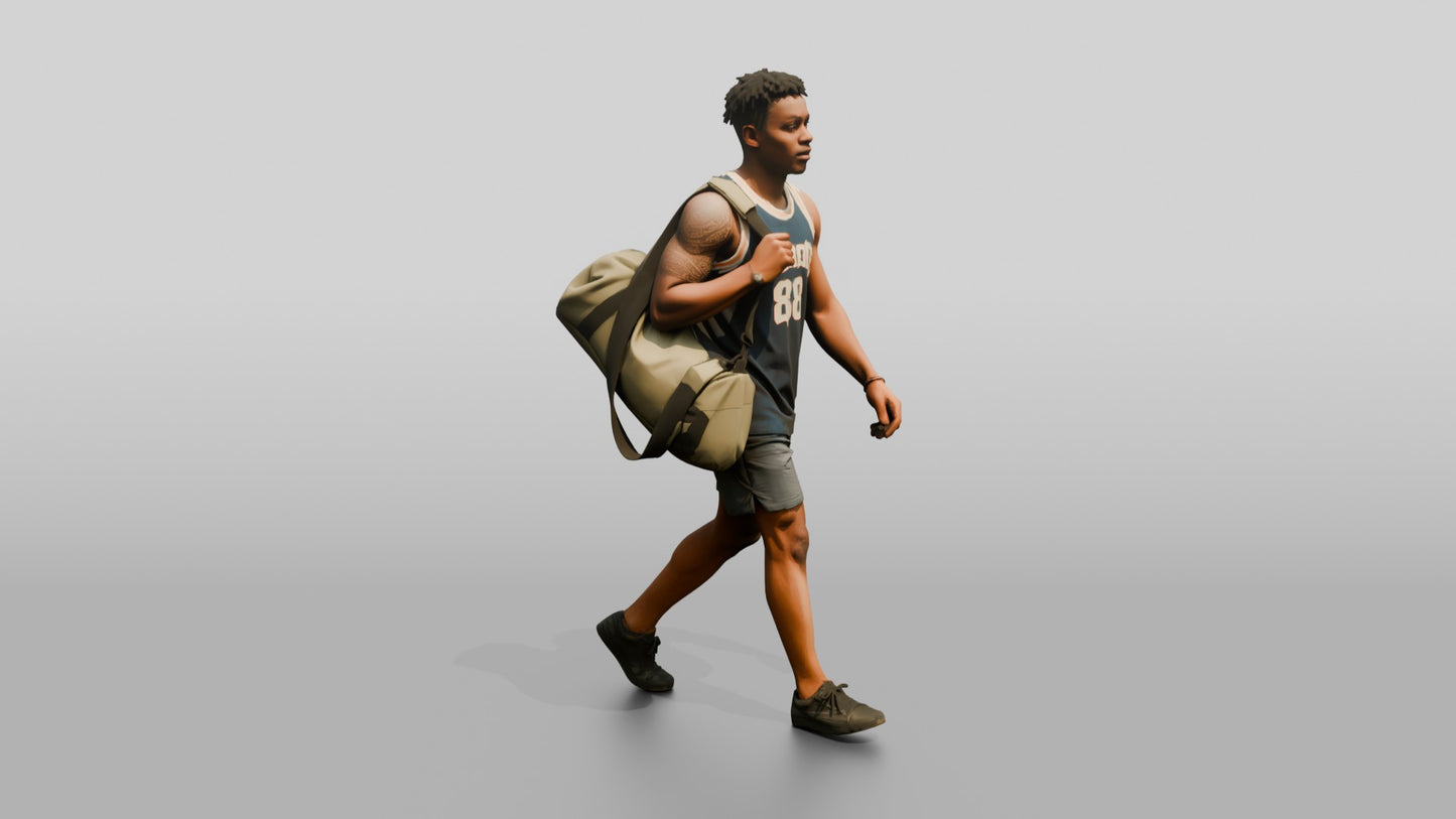 West African Male Walking