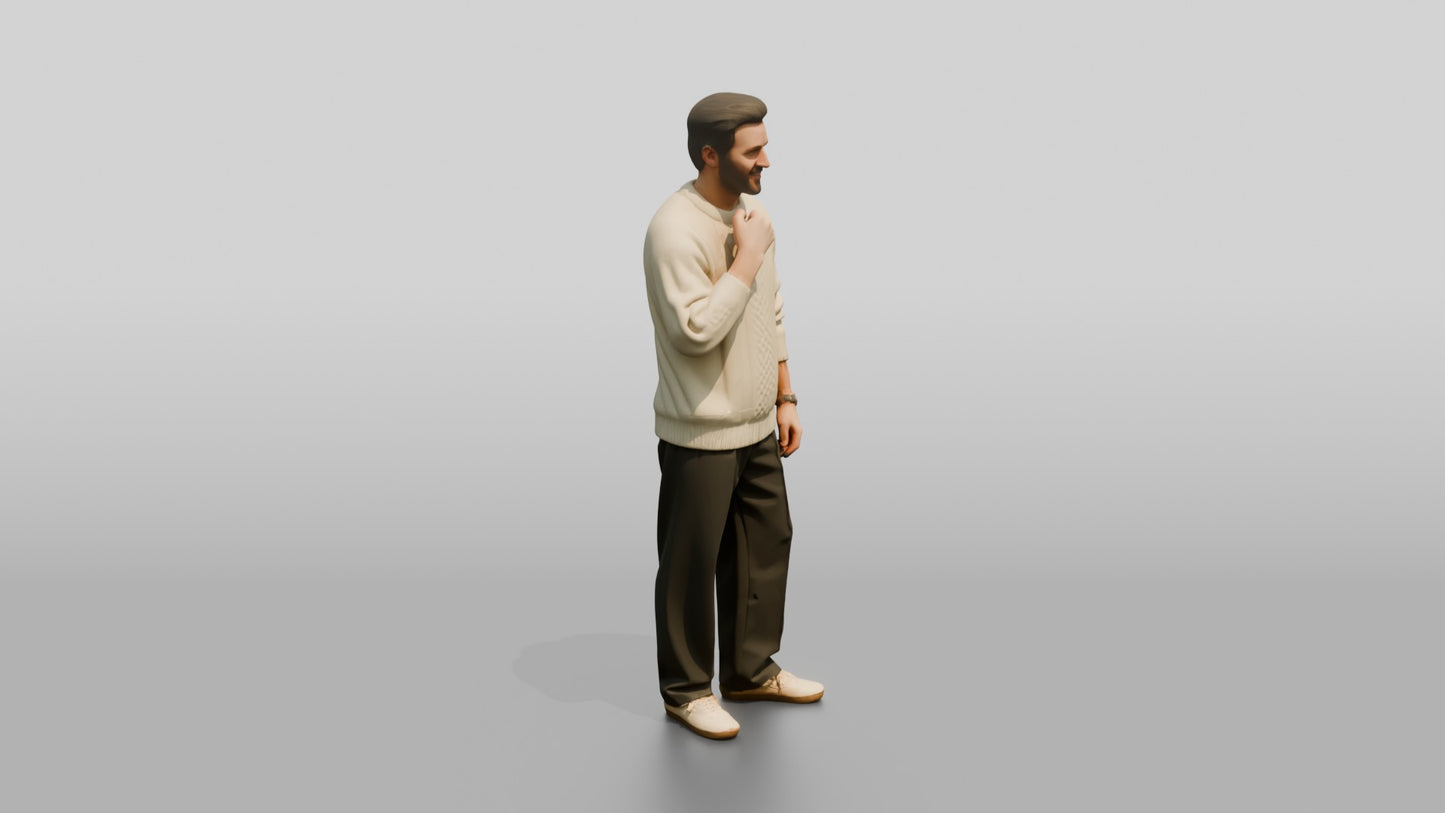 Cozy Oversized Casual Man 05