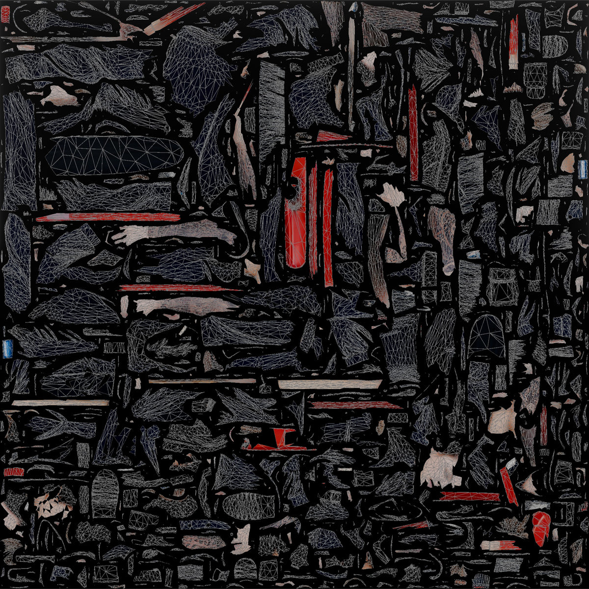 Steward Sweeping the Kitchen Floor - UV layout, base color map