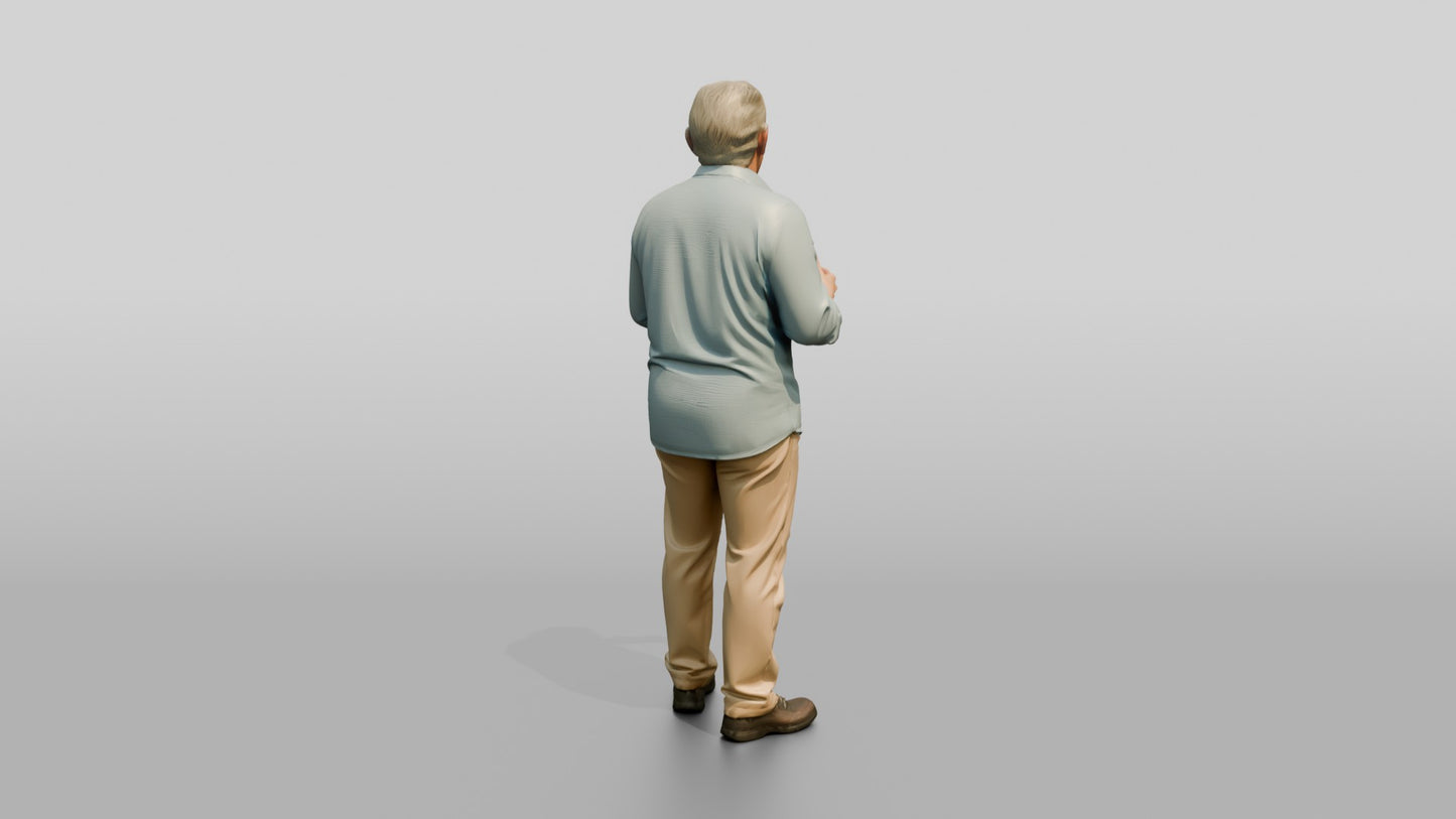 Elderly Spanish Man Laughing Heartily
