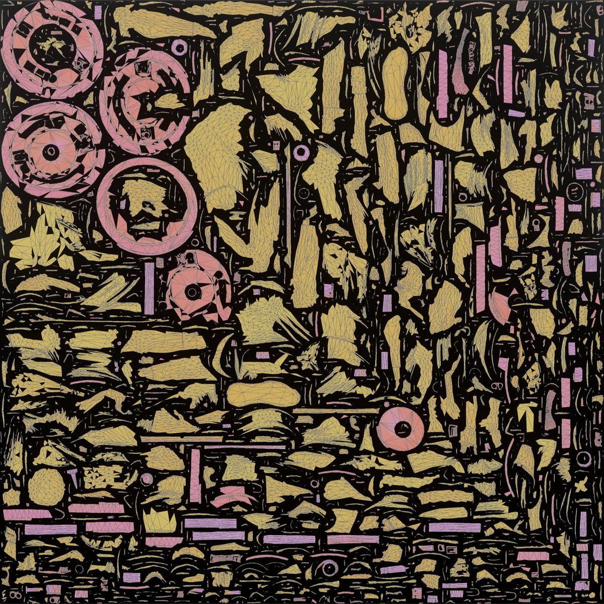 Weightlifter Man Holding A Barbell At Chest Height For A Front Squat - UV layout, metallic roughness map