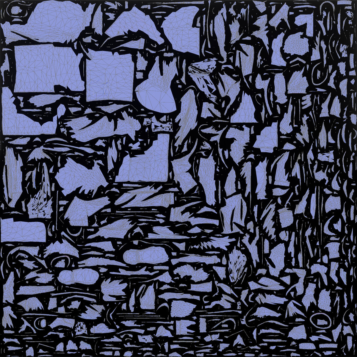 Elderly Slender Iraqi Man Reading a Newspaper - UV layout, normal map