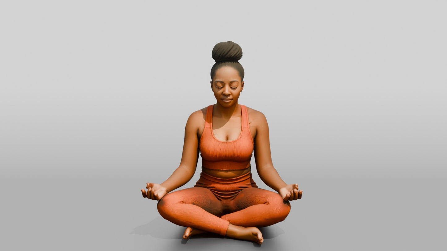 Cross-Legged Meditation Woman